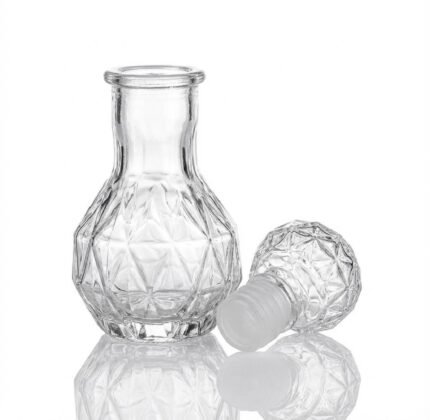 Flacon à Parfum en Verre Diamanté avec Bouche Assorti