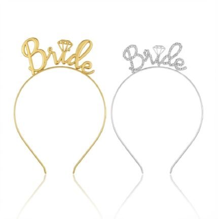 Serre-tête "Bride" avec Diamant – Accessoire EVJF & Mariage