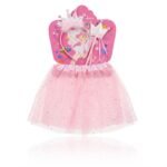 Panoplie Princesse Rose Scintillante – Jupe Tutu & Accessoires Royaux