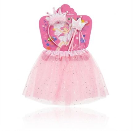 Panoplie Princesse Rose Scintillante – Jupe Tutu & Accessoires Royaux
