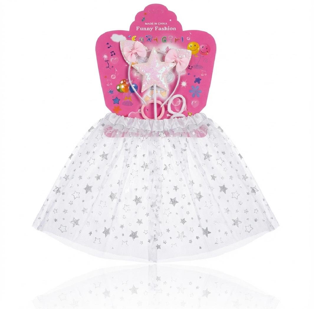 WhatsApp Image 2025-12-24 at 17.18.12 (1) Panoplie Féerique "Funny Fashion" – Tutu Blanc Étoilé & Accessoires – Image 1