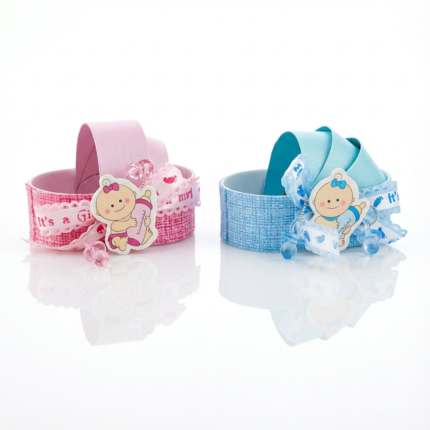 Boîtes de dragées naissance – Design poussette