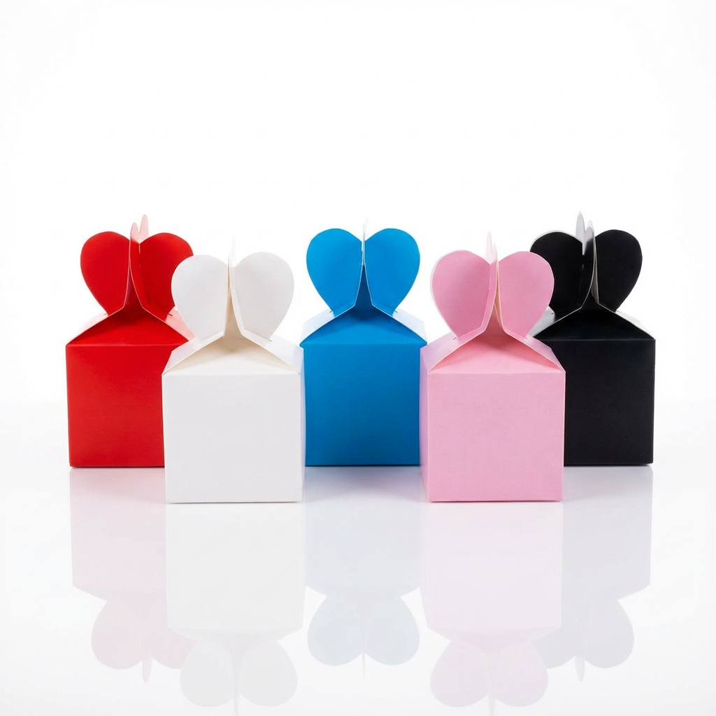 gift box 1 (1) Boîtes cadeaux cœur – Couleurs assorties – Image 1