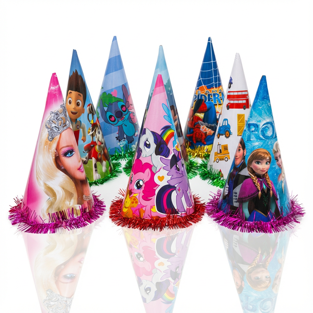 image-gen (1) (1) Chapeau d’anniversaire enfant à thème dessin animé – Image 1