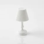 Mini lampe de table LED vintage blanche