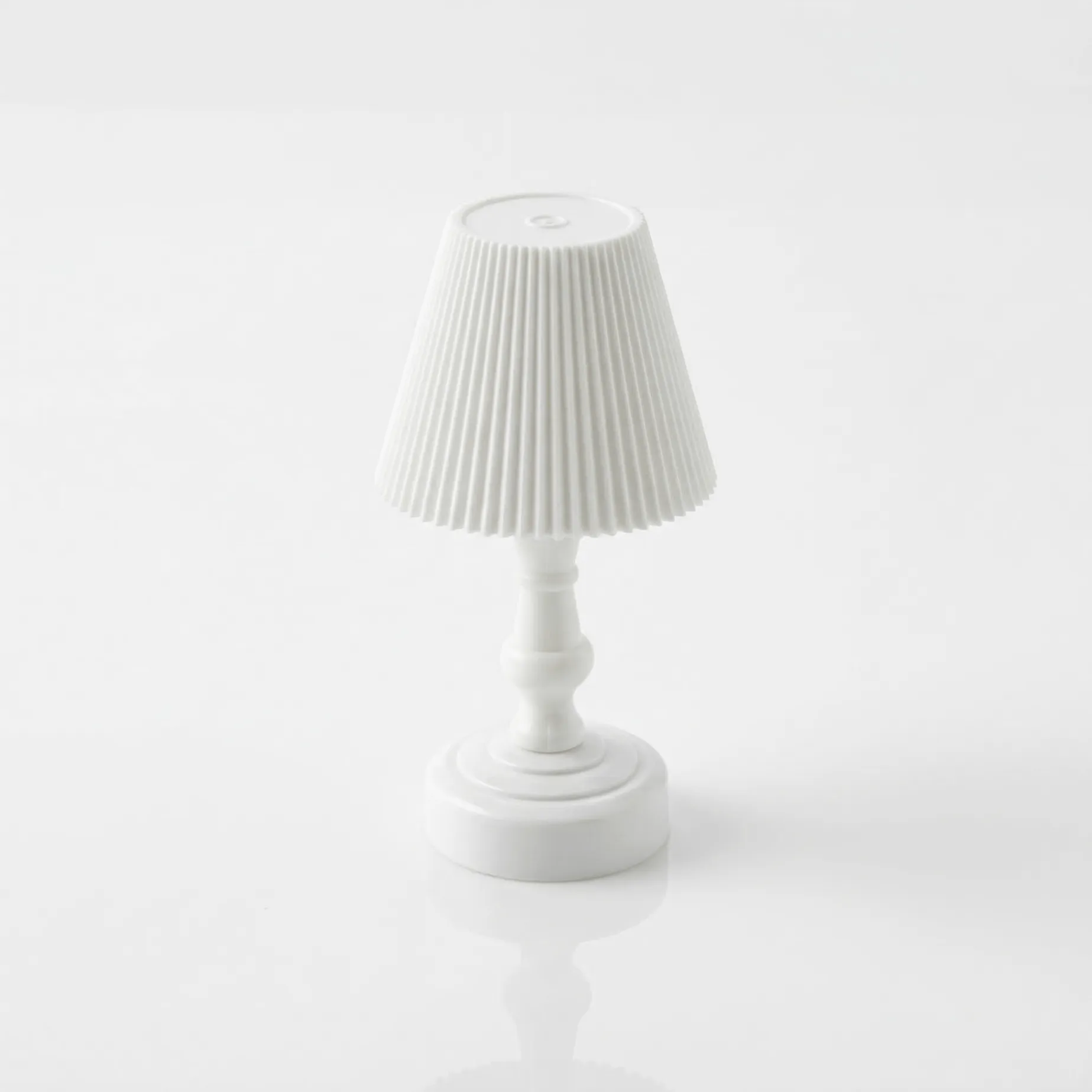 Mini lampe de table LED vintage blanche Mini lampe de table LED vintage blanche – Image 1