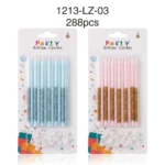 Party Candles 12pcs Pink Blue