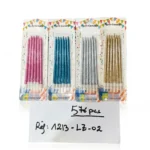 Party Candles Silver Gold Blue Pink